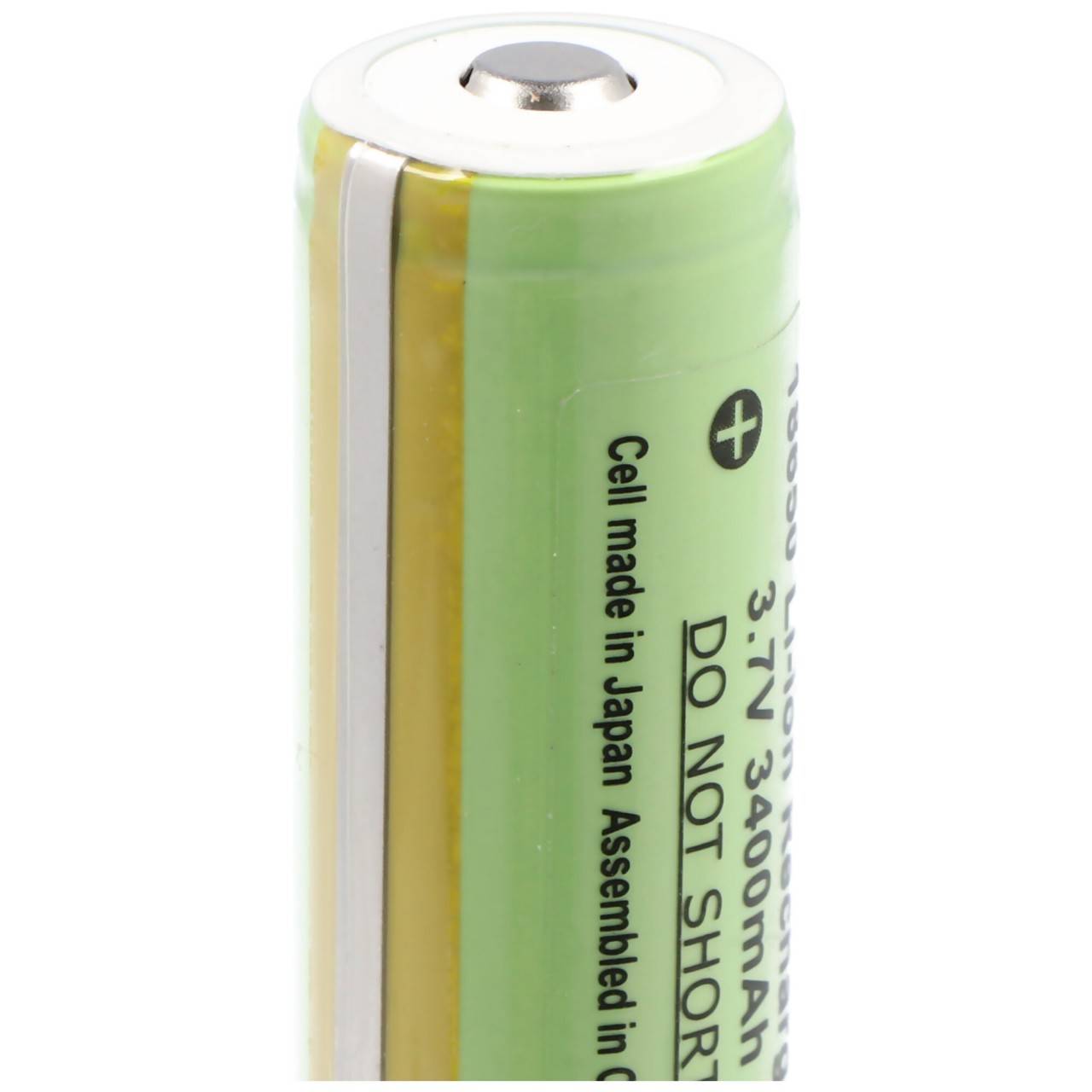 3400mAh Akku passend für den 3.7V 18650ICR für Steel wiederaufladbar 10W wiederaufladbare LED-Taschenlampe-3
