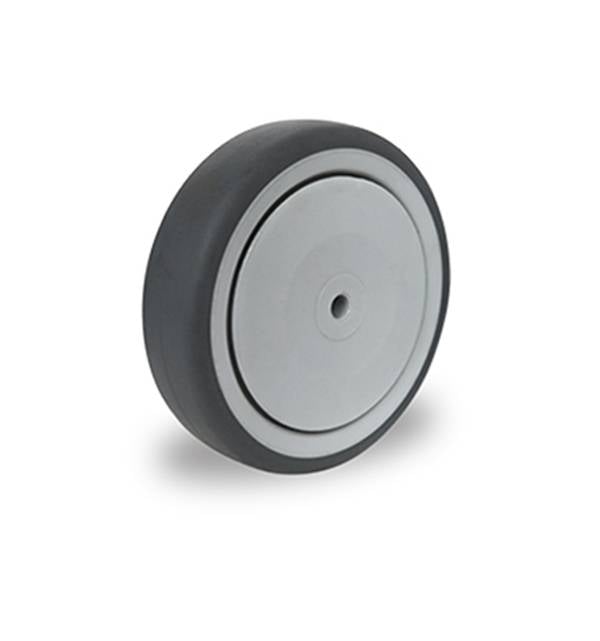 Einbaurad 75 mm Thermoplastisches Gummi "Apparaterolle"