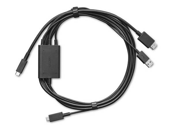 Wacom Video- / USB-Adapter - USB-C (M) zu USB, HDMI, USB-C (M)