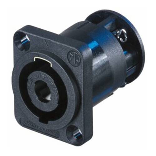 NEUTRIK NL4MP-ST - speakON Einbaustecker (male | 4-polig | 30A rms | 250V | D-Form) - schwarz-0