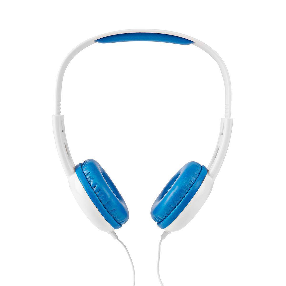 Nedis On-Ear-Kopfhörer Wired | 3.5 mm | Seillänge: 1.20 m | Blau/Weiss-2