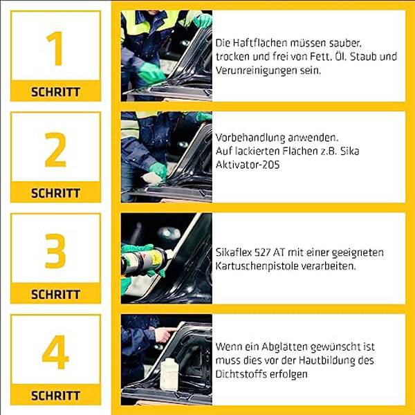 Sikaflex 527 AT Dichtstoff weiss 300 ml Kartusche 170785-2
