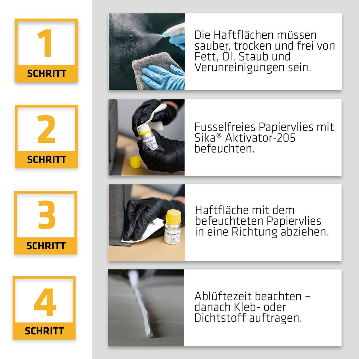 Sika Aktivator 205 Cleaner, Vorbehandlung Dose 250ml 423806-4
