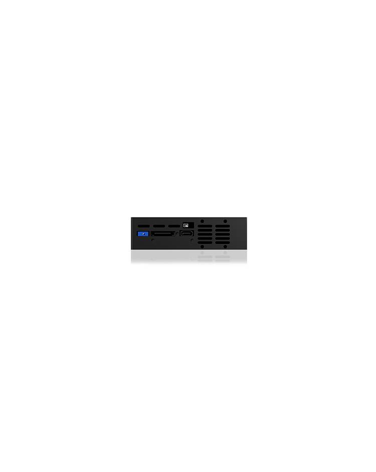 IB-129SSK-B Wechselrahmen, 1x 3,5"/2,5" SATA/SAS HDD zu 1xSATA Host, unterst. SATA III 6Gbit/s-6