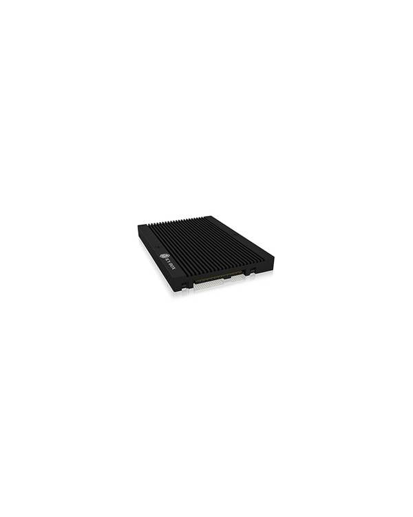 IB-M2U04, M.2 PCIe NVMe zu 2,5" U.2 (SFF-8639) Adapter, 9,5 mm, Aluminium, schwarz