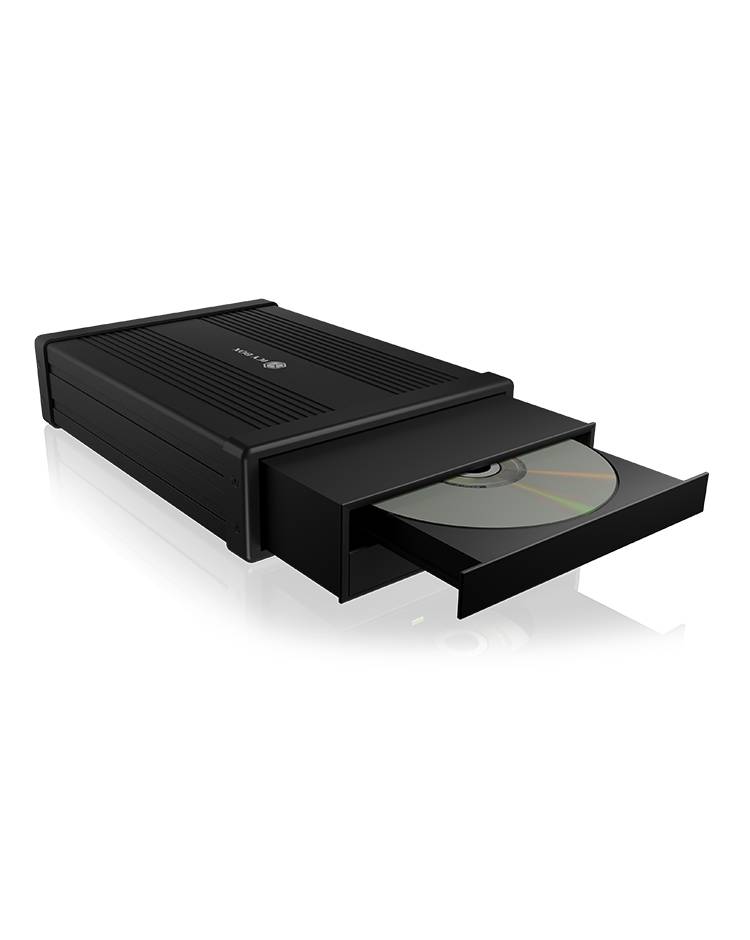 IB-525-U3, Gehäuse für 1x 5,25" SATA DVD/Blue-Ray Laufwerk, schwarz-5