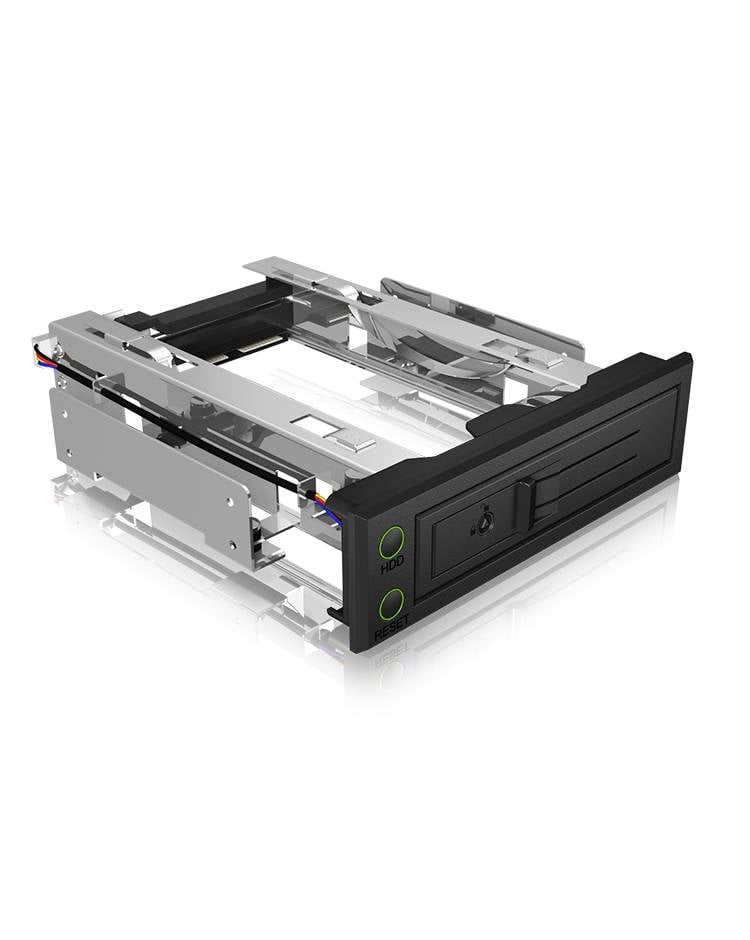 IB-166SSK-B, Wechselrahmen, 1x 3,5" SATA I/II/III oder SAS II HDD zu 1x SATA Host-0