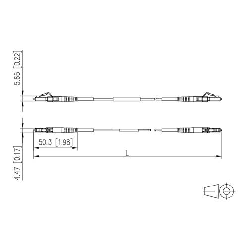 Metz Connect 151P7JAJA50E Glasfaser LWL Anschlusskabel 5.00 m Gelb [1x LC-Stecker - 1x LC-Stecker] 9/125 µ Singlemode OS-1