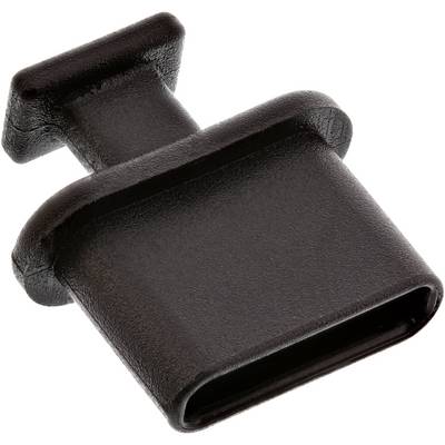 InLine® Staubschutz, für USB-C Buchse, schwarz 50er Pack-0