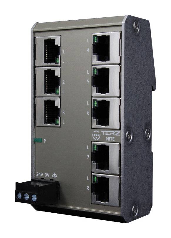 TERZ Unmanaged Industrial Ethernet Switch NITE-RF8-1100 (19006214)-1