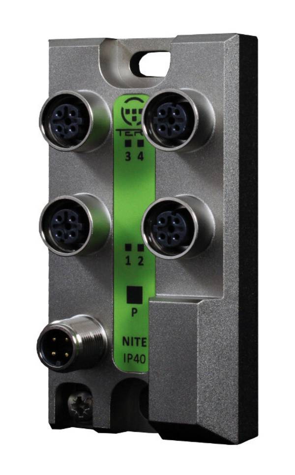 4 Port M12 Unmanaged Industrial Ethernet Switch - IP40 NITE-XK4-1100