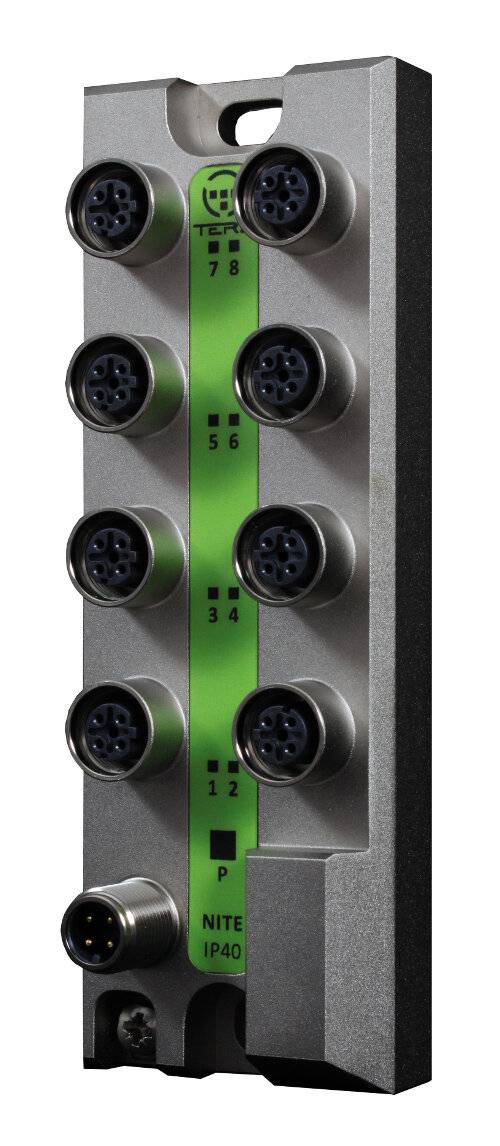 8 Port M12 Unmanaged Industrial Ethernet Switch - IP40 NITE-XK8-1100-0