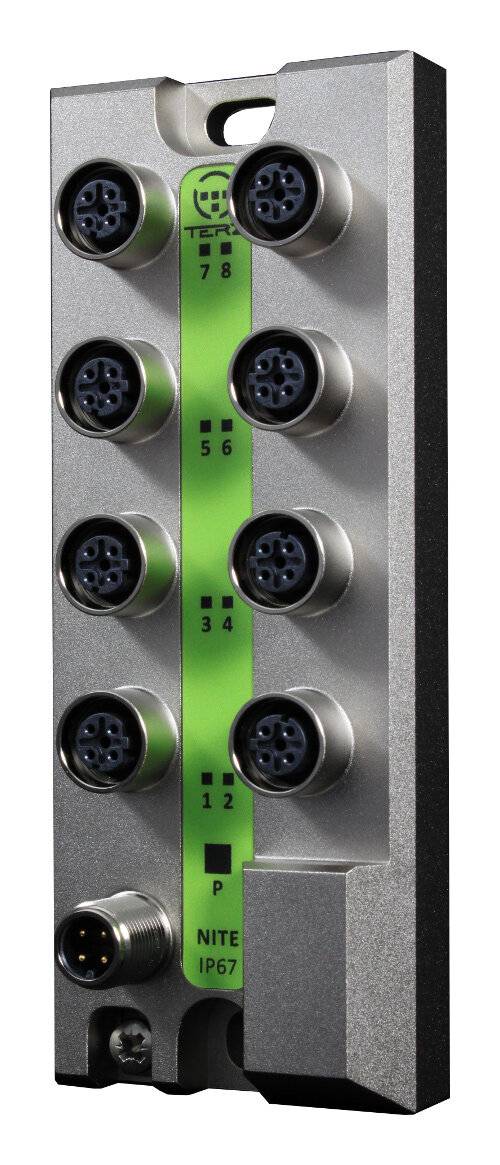 8 Port M12 D-kodiert Unmanaged Industrial Ethernet Switch - IP65/67 NITE-XS8-1100-0