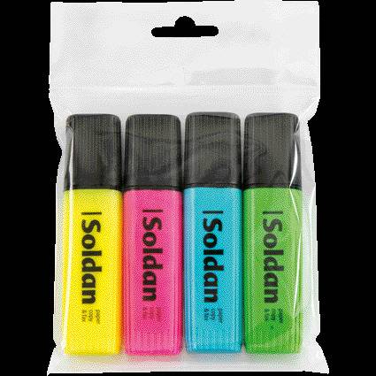 Spar-Set! 10 SoldanPlus Notizblöcke DIN A5 kariert + 1 Etui Textmarker GRATIS-1