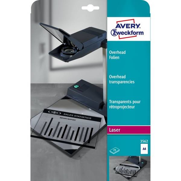 AVERY® Zweckform Overhead-Folien 3562, DIN A4, beidseitig beschichtet