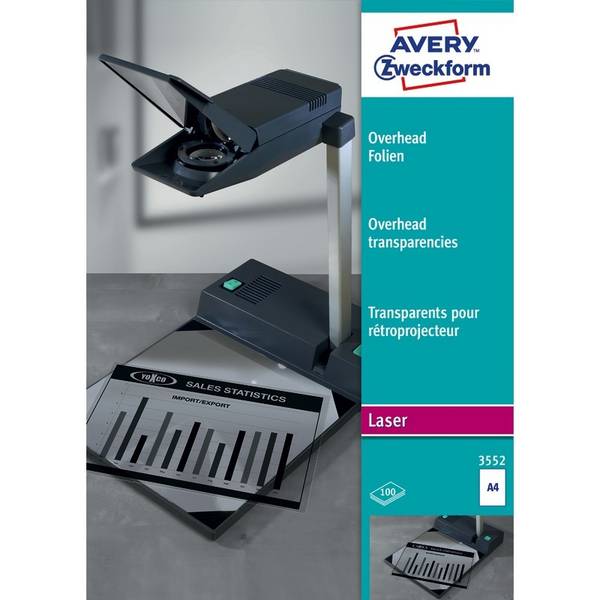 Laserfolie 210x297mm transparent 100 St./Pack. - Artikel: 157079700