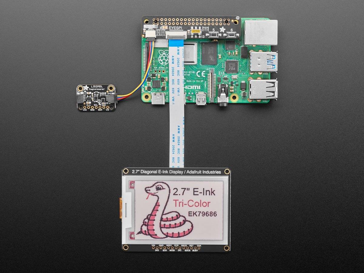 Adafruit EYESPI Pi Beret - Buttons, EYESPI and STEMMA QT-1