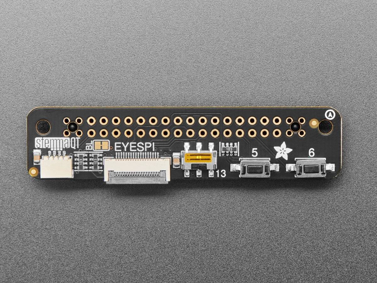 Adafruit EYESPI Pi Beret - Buttons, EYESPI and STEMMA QT-2