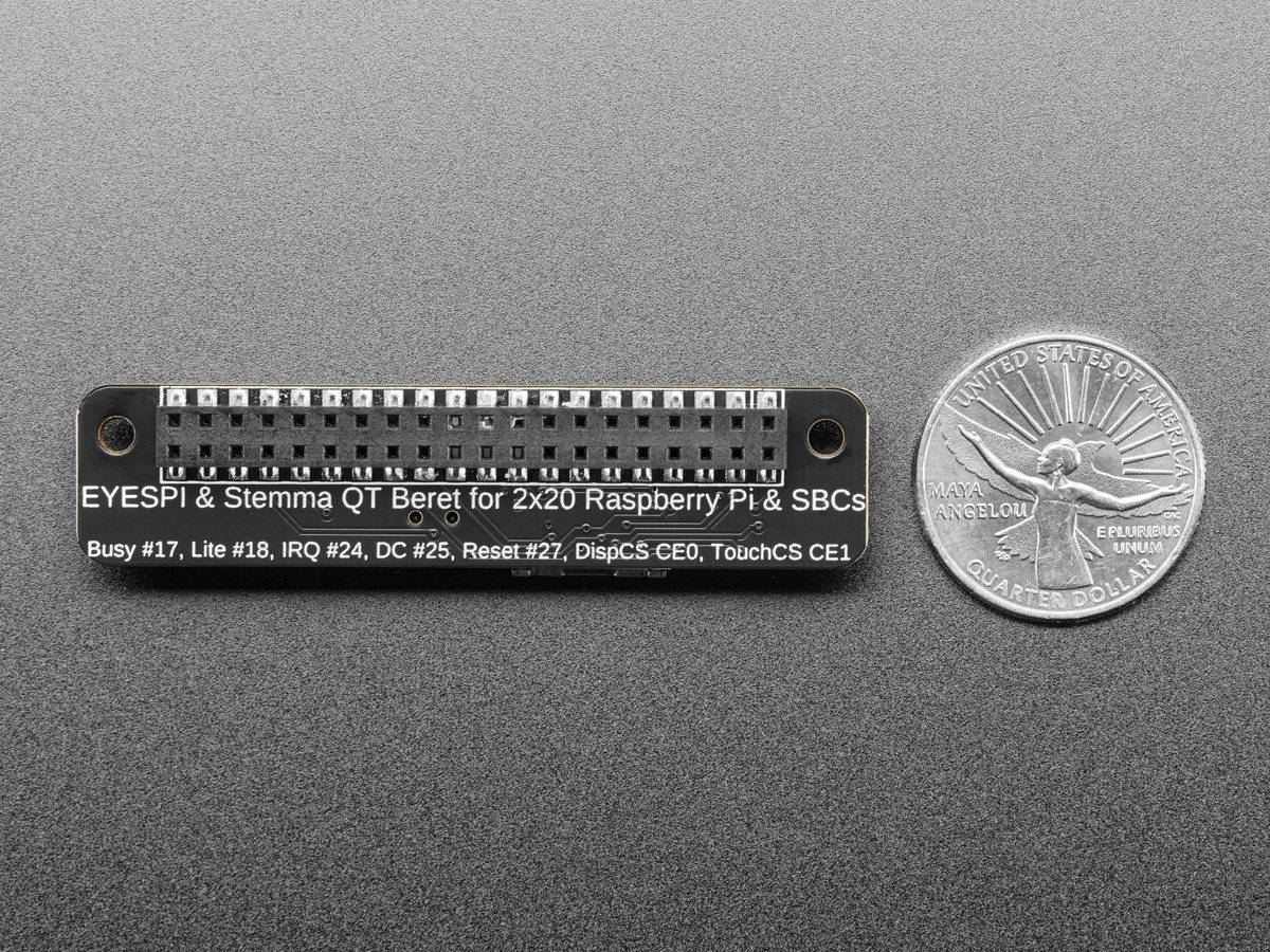 Adafruit EYESPI Pi Beret - Buttons, EYESPI and STEMMA QT-4