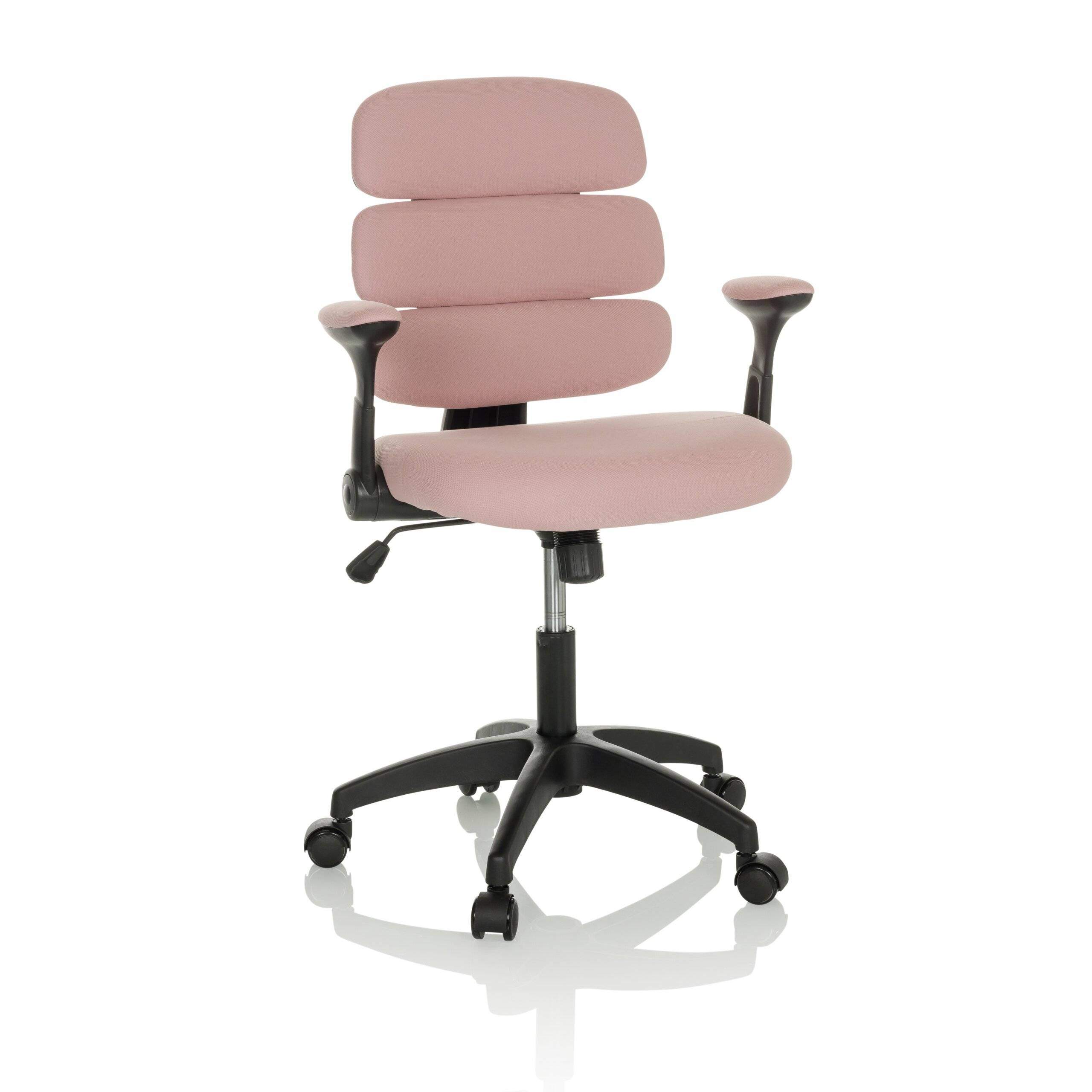 Kinderstuhl Kinderschreibtischstuhl KID ERGOLINO B Stoff rosa hjh OFFICE-0