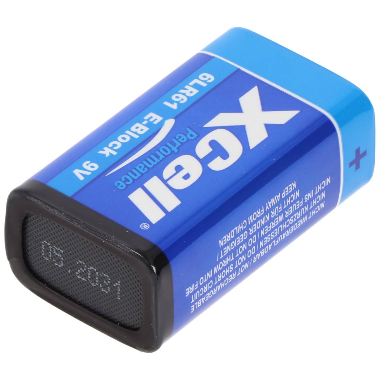 XCell Batterie Alkaline 9 Volt, 6LR61, 9V E-Block, umweltfreundliche Verpackung, 1er Blister-4