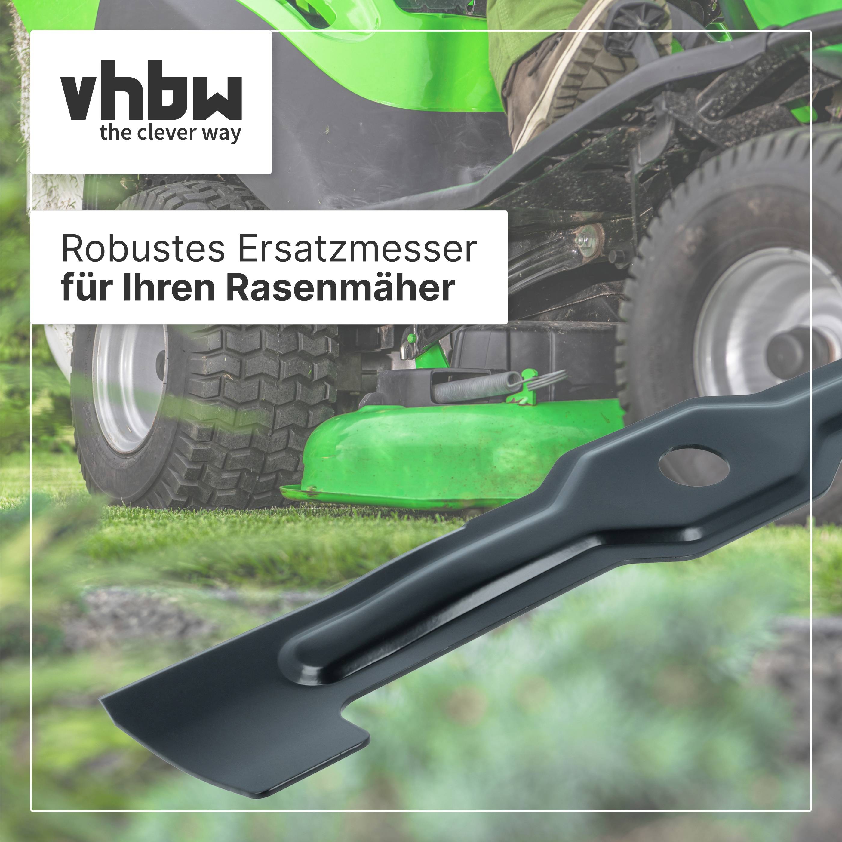 vhbw Ersatz-Messer kompatibel mit Makita DLM432Z | DLM432PT2 Rasenmäher - Ersatzklinge Schwarz-2
