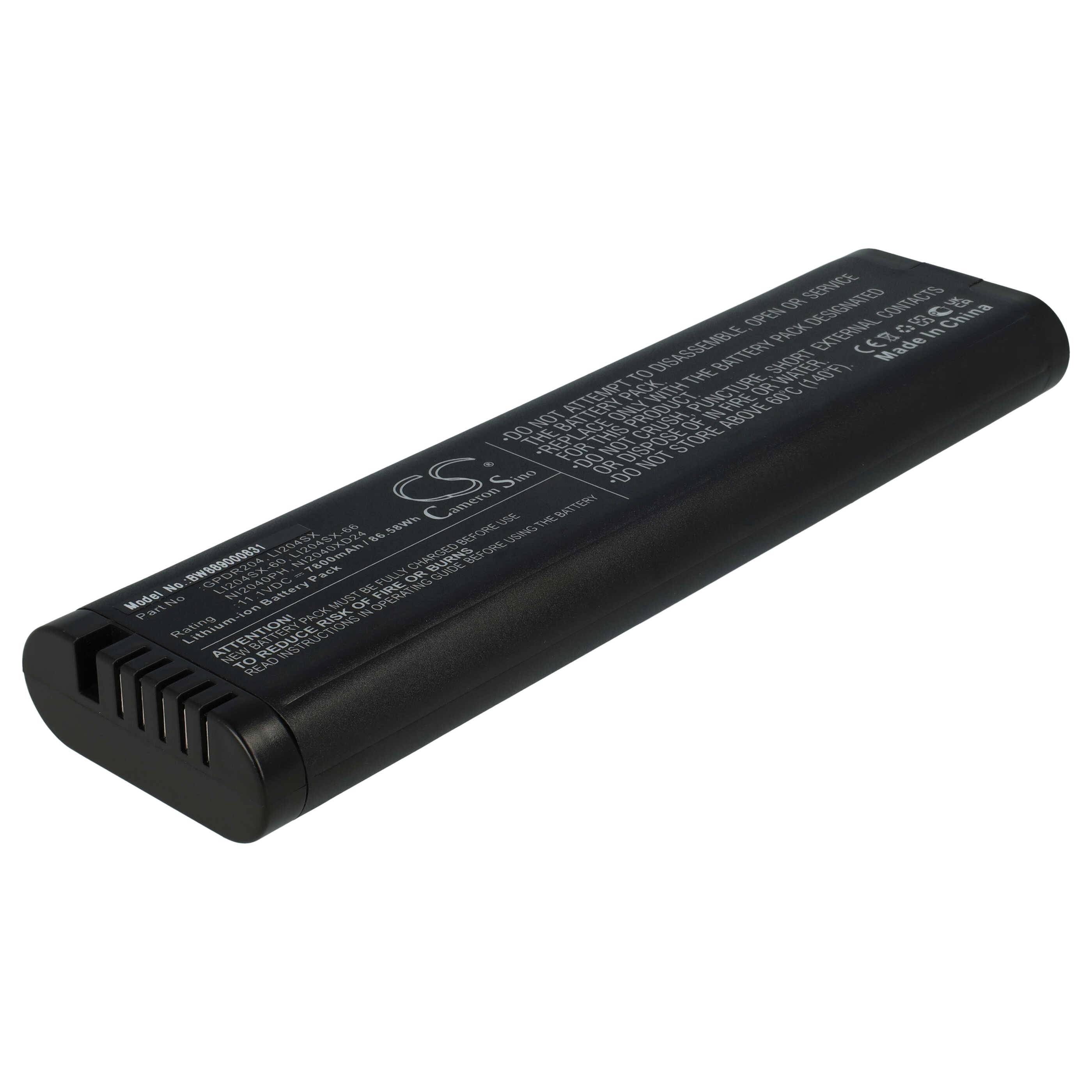 vhbw Akku Ersatz für Anritsu LI204SX | 633-75, GPDR204, 1420-0868, 989803129131, 633-44 für Messgerät (7800 mAh, 11,1 V-2