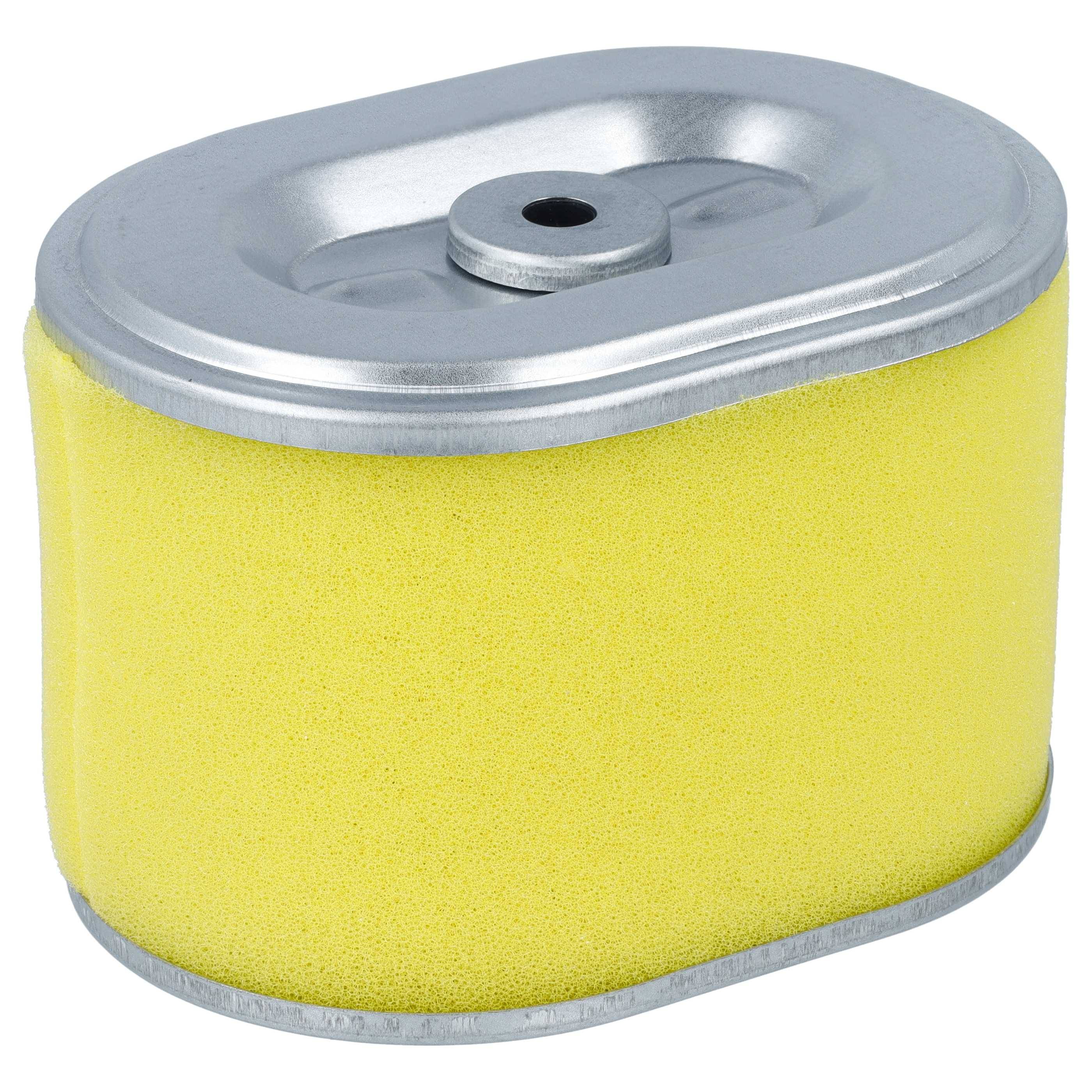 vhbw Luftfilter mit Vorfilter Ersatzfilter Ersatz für Oregon 30-404 für Rasenmäher, 10 x 7,4 x 6,9 cm Gelb Silber-1