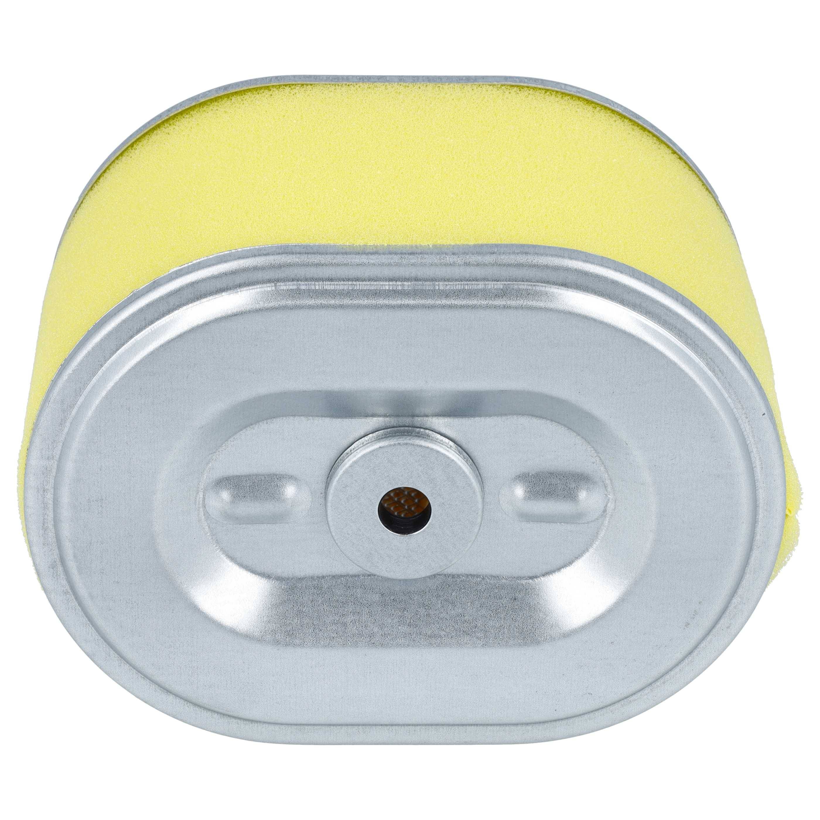 vhbw Luftfilter mit Vorfilter Ersatzfilter Ersatz für Oregon 30-404 für Rasenmäher, 10 x 7,4 x 6,9 cm Gelb Silber-2