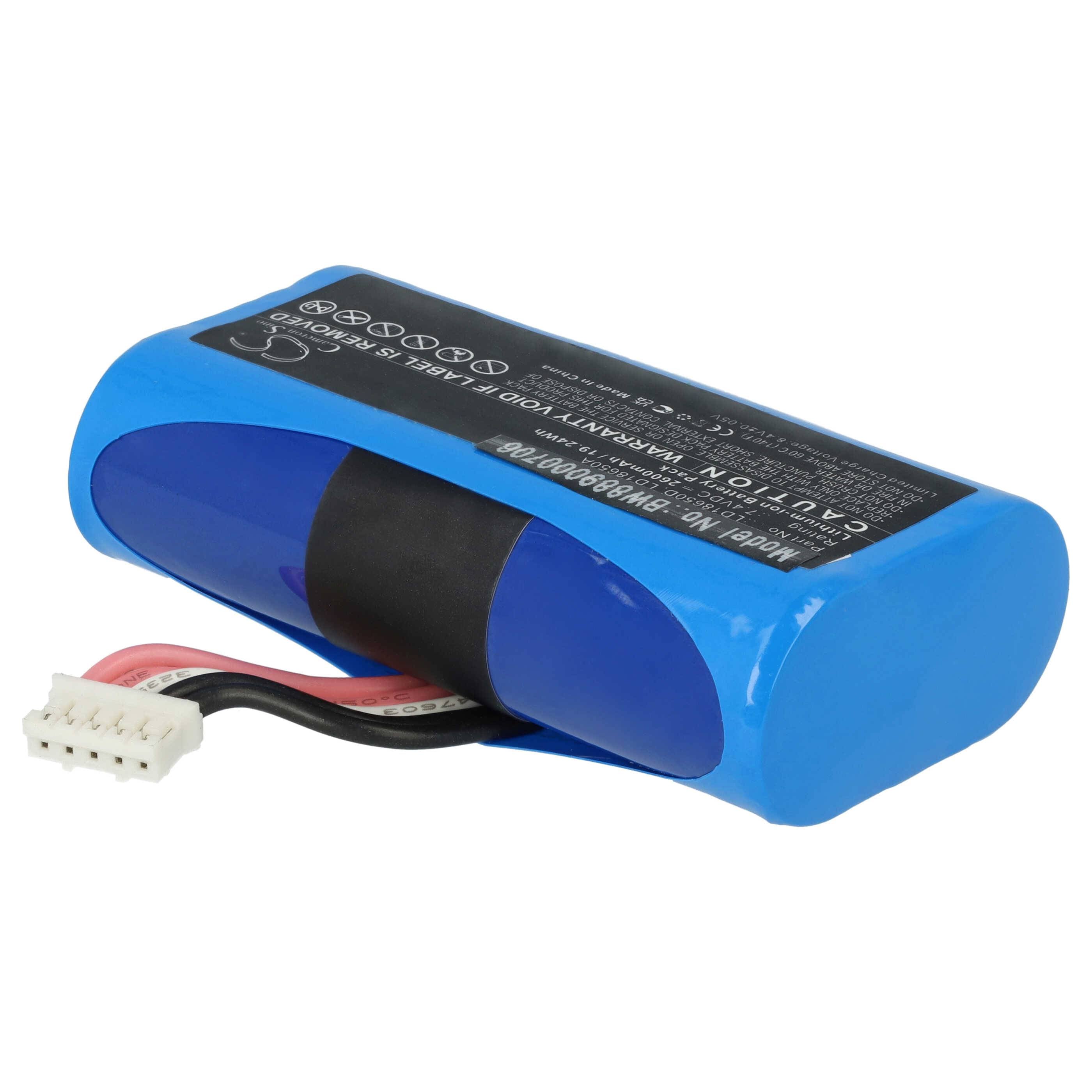 vhbw Akku Ersatz für Ingenico LD18650D | für Barcodescanner POS (2600 mAh, 7,4 V, Li-Ion)-3