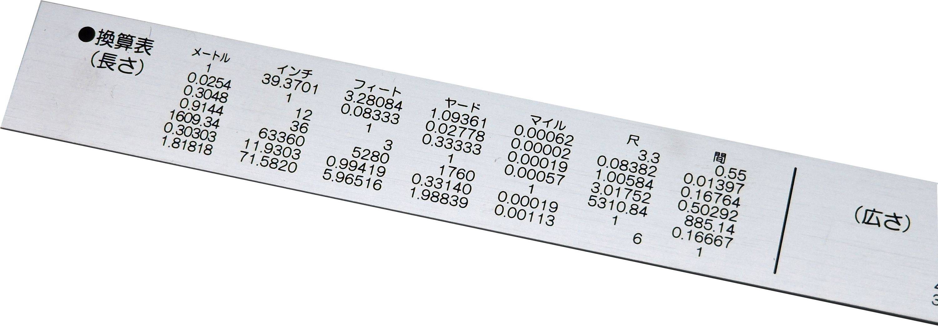FAMEX 12523 Shinwa Lineal aus Edelstahl 15 cm mit Pick-Up -Stahllineal Metalllineal - 13131-1
