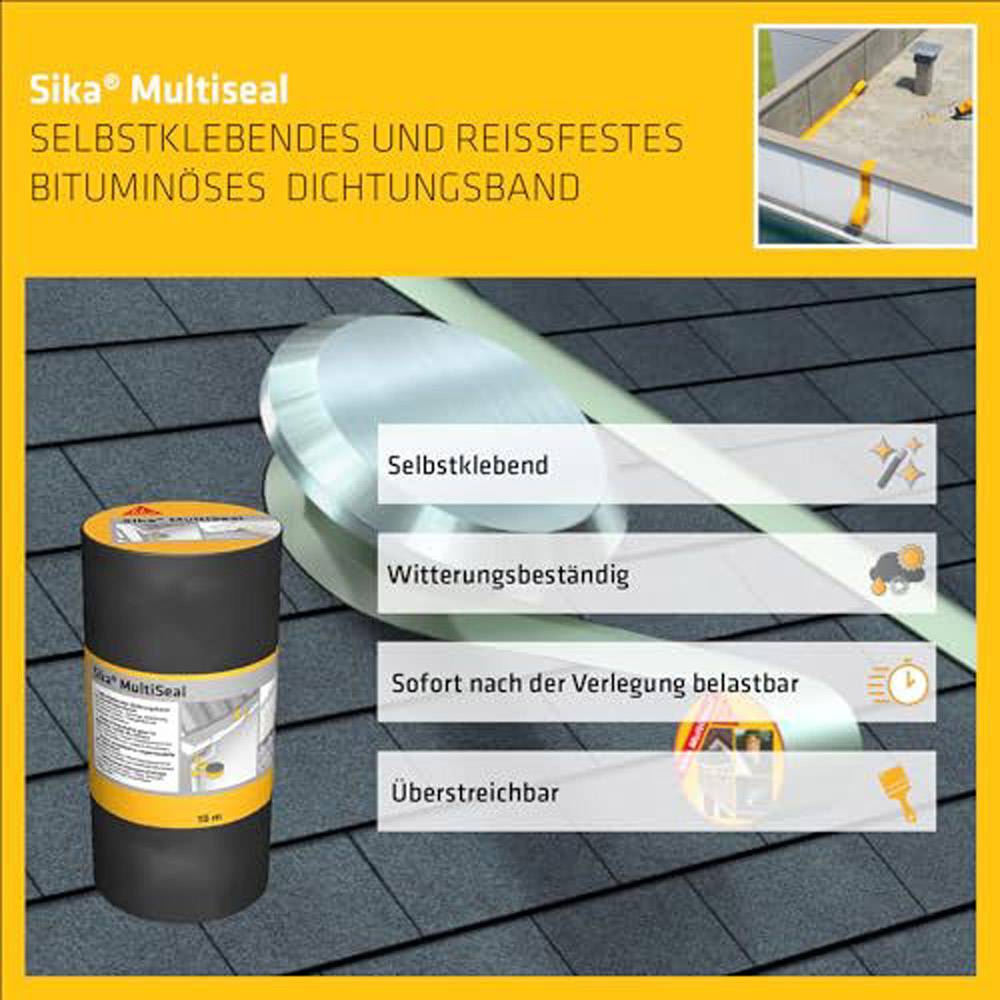 SikaMultiSeal selbstklebendes Dichtungsband 10m x 30cm grau 3735-2