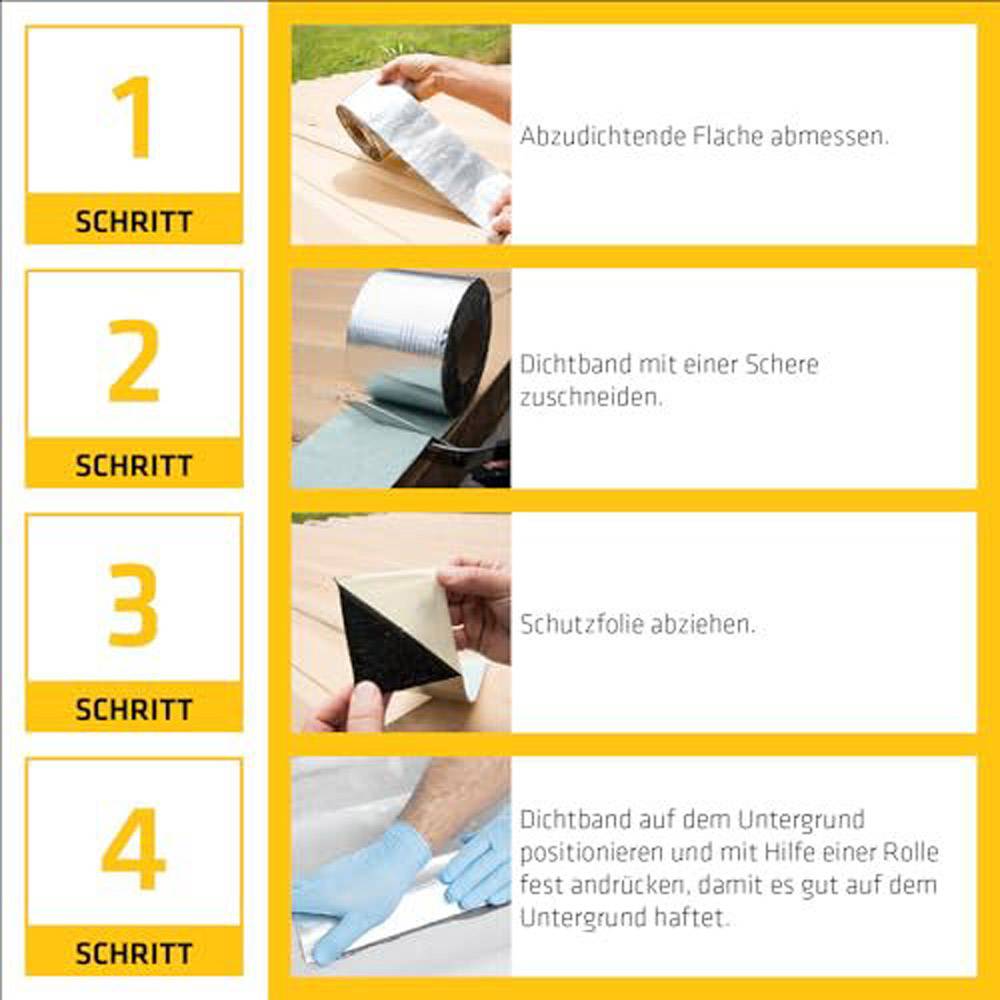 SikaMultiSeal selbstklebendes Dichtungsband 10m x 30cm grau 3735-4