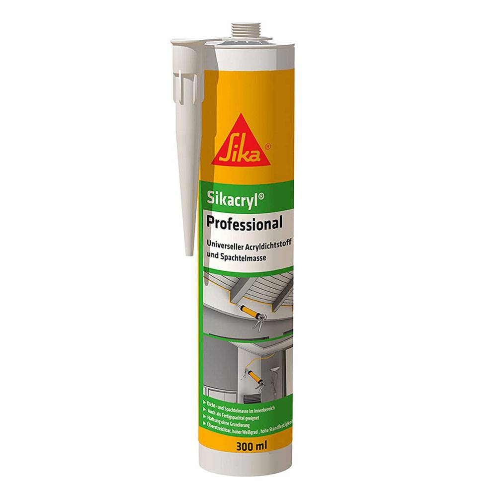 Sikacryl Professional Acryldichtstoff Spachtelmasse 300ml weiß 528149-0