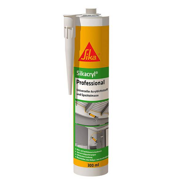Sikacryl Professional Acryldichtstoff Spachtelmasse 300ml weiß 528149