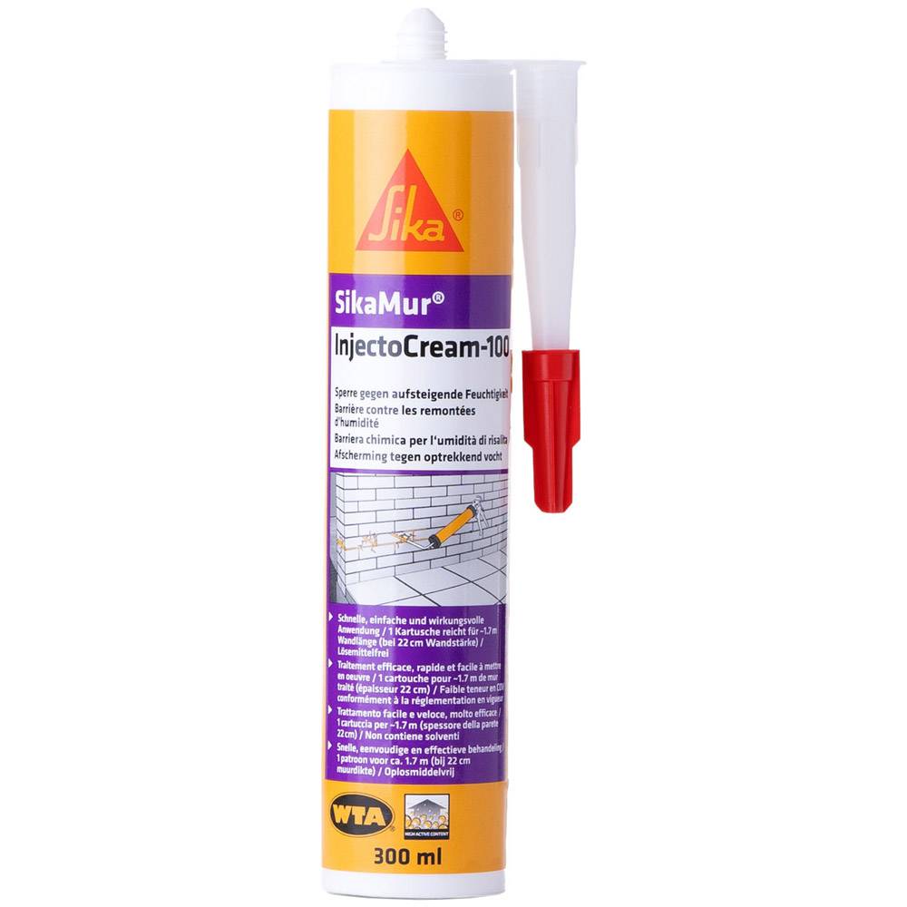 SikaMur InjectoCream100 Bohrlochinjektion 300ml weiß 410985-0