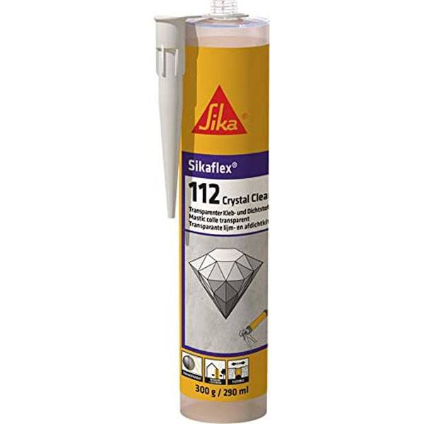 Sikaflex-112 Crystal Clear Klebstoff transparent vielseitige 300ml 571537-0
