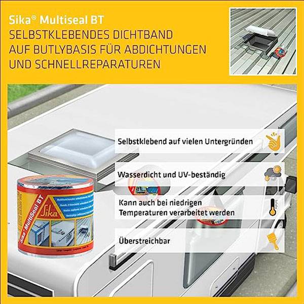 Sika MultiSeal BT Alu Butyl Dichtband 3m x10cm selbstklebend 428294-3