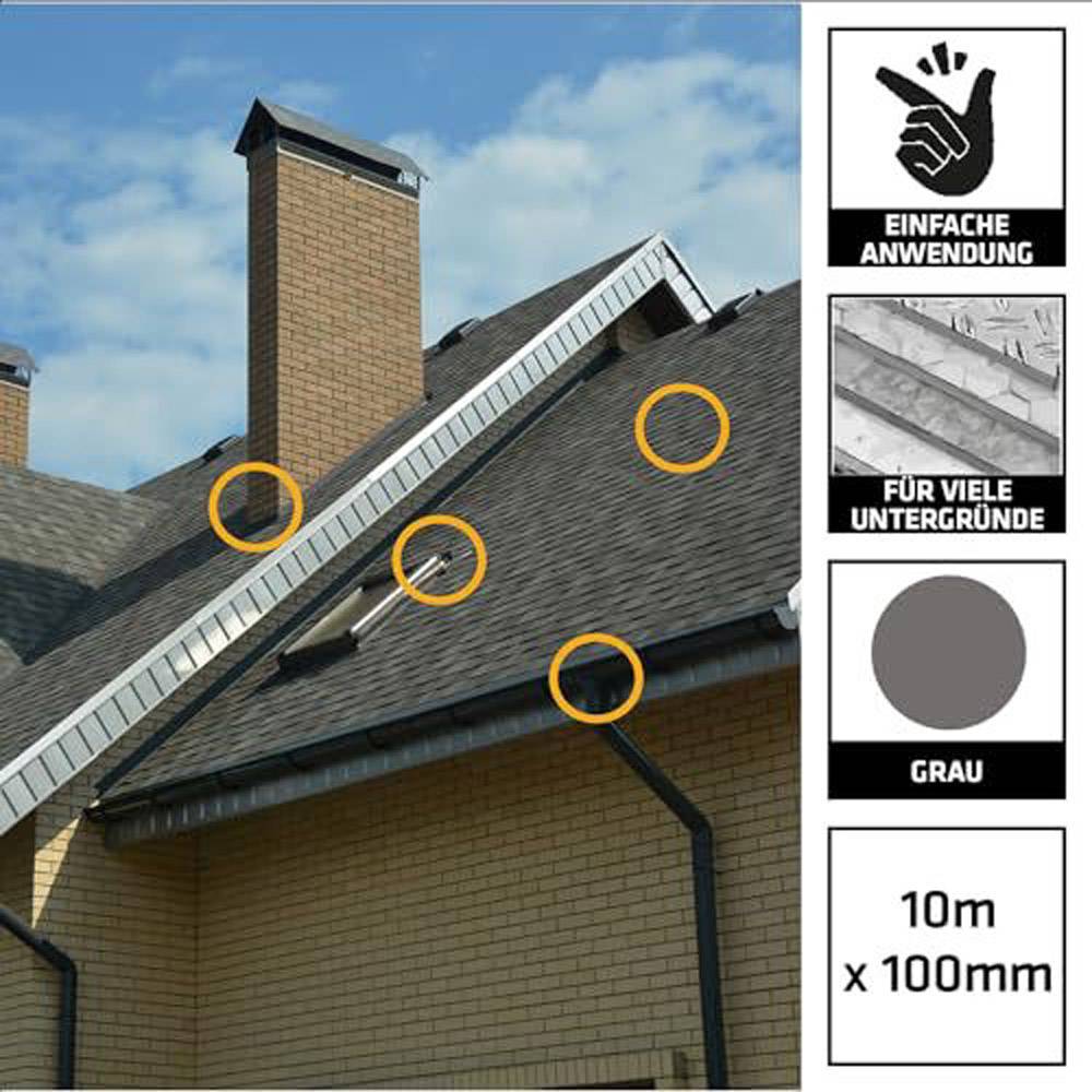 SikaMultiSeal selbstklebendes Dichtungsband 10m x 10cm grau 3732-4