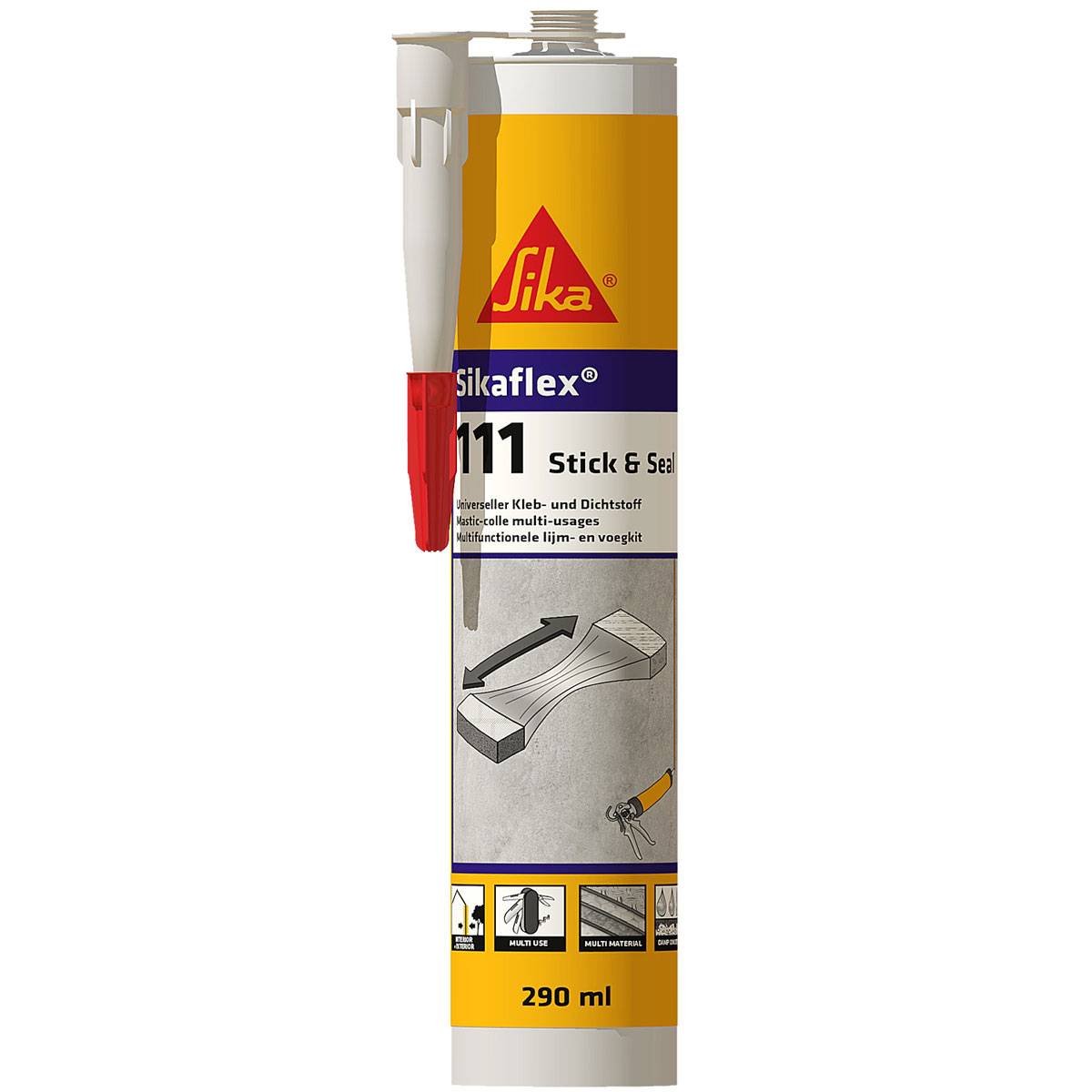 Sikaflex-111 Stick & Seal elastischer Montageklebstoff 582503-0