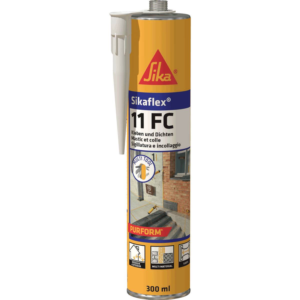 Sikaflex-11FC Purform elastischer Kleb-&Dichtstoff 300ml weiß 689654-0