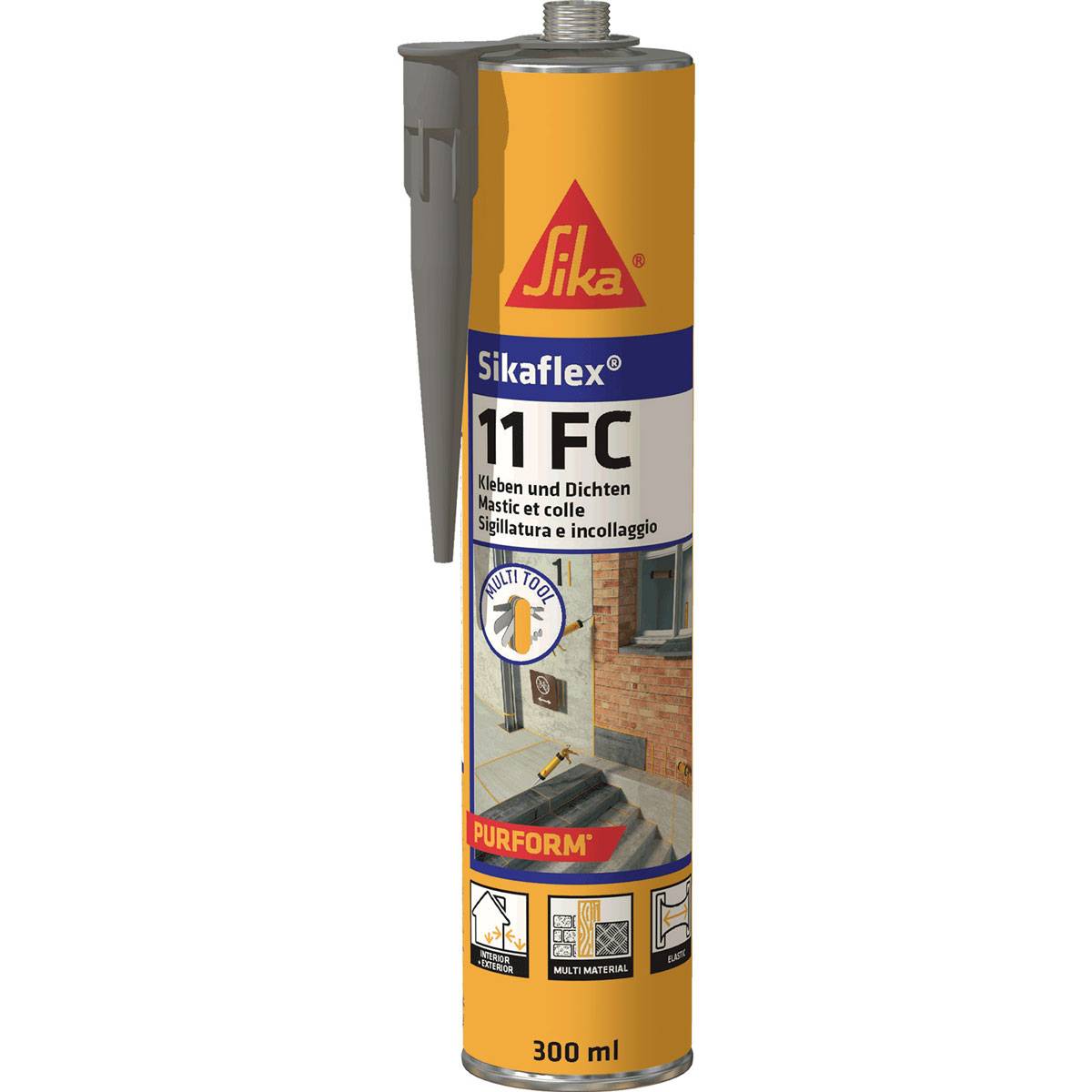 Sikaflex-11FC Purform elast. Kleb&Dichtstoff 300ml betongrau 689679-0