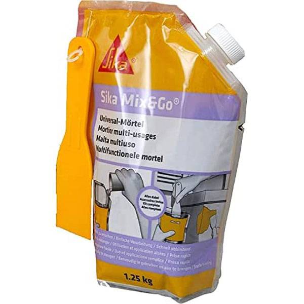 Sika Mix&Go Reparaturmörtel Grau 1,25kg gebrauchsfertig 82225