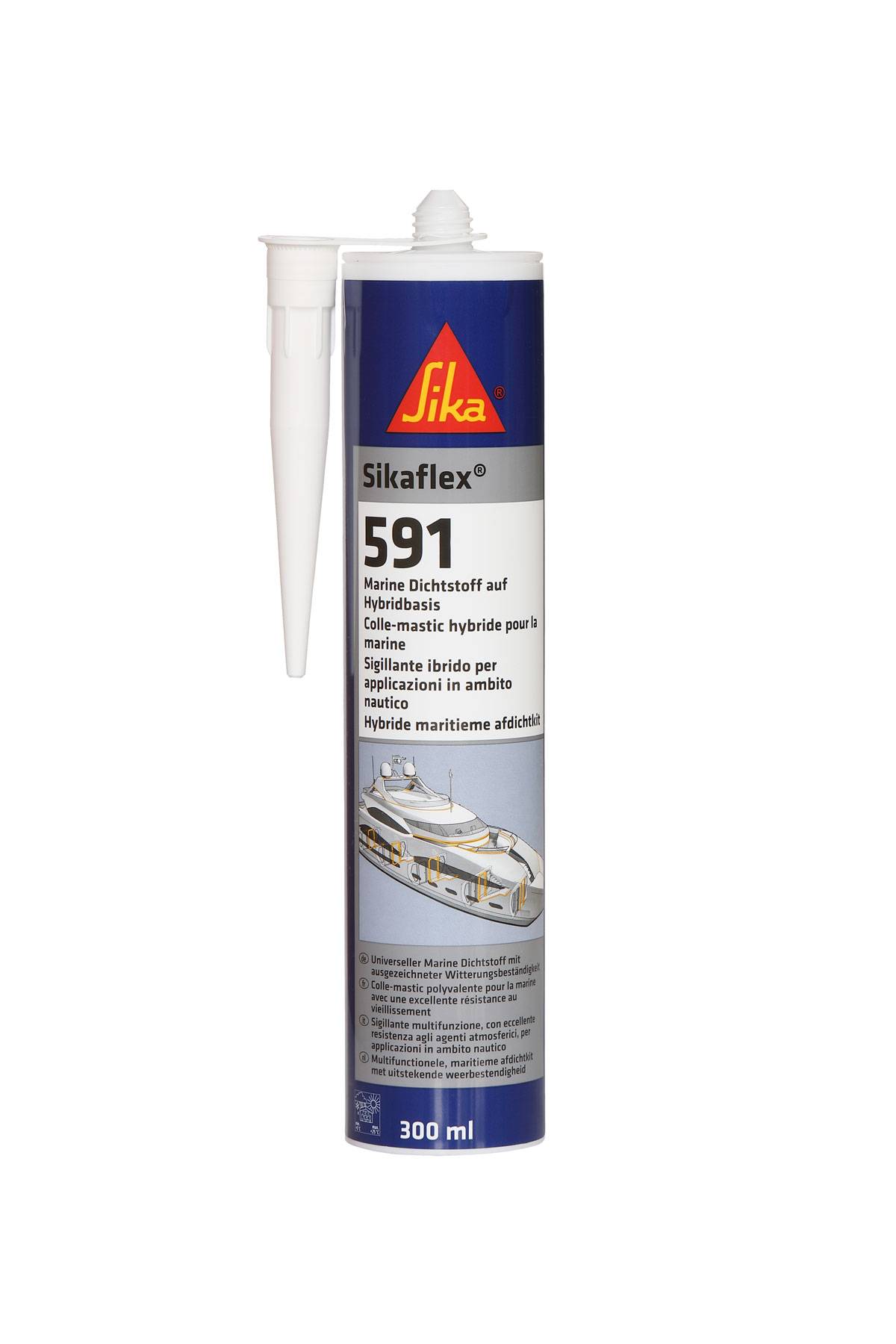 Sikaflex 591 witterungsbeständiger Marinedichtstoff schwarz 300ml 546456-0