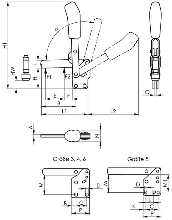 6806-6 Senkrechtspanner mit rotem Handgriff-1