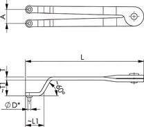 Stirnlochschlüssel 14-90x6mm gekröpft verstellbar-2