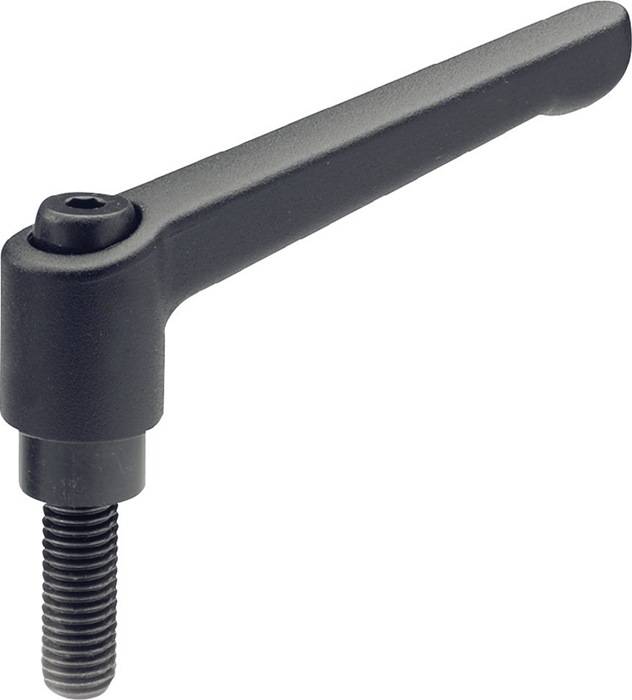 GANTER GRIFF Verstellbarer Klemmhebel GN 300 d1 M 8 mm l1 63 mm l2 16-0
