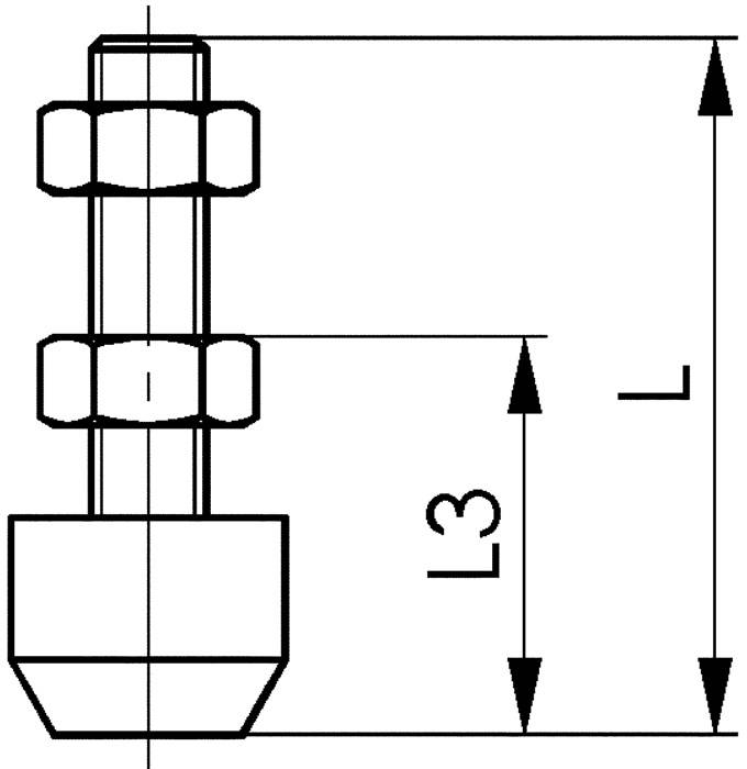 Andrückschraube Nr.6885 Gr.1 M5 L.30mm AMF-2