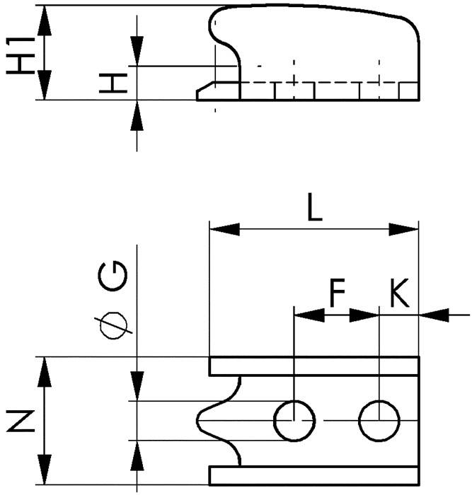Gegenhalter Nr.6848GV Gr.2 verz.AMF-2