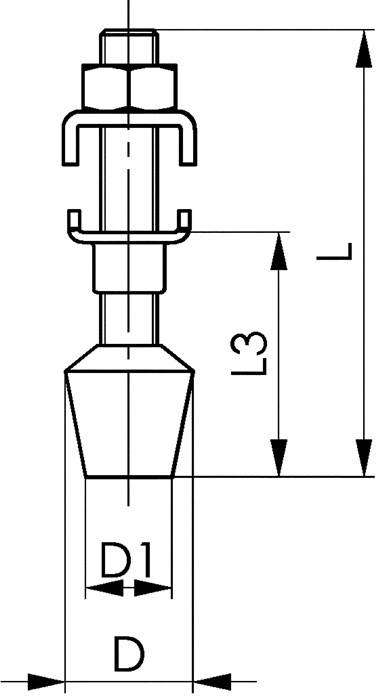 6890B-3 Andrückschraube, schwarz-2